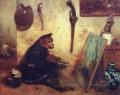 The Monkey Painter Alexandre Gabriel Decamps Orientalist